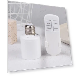 Wireless Remote Control E27 Lamp Holder with Timer — Light Sockets, Solitude
