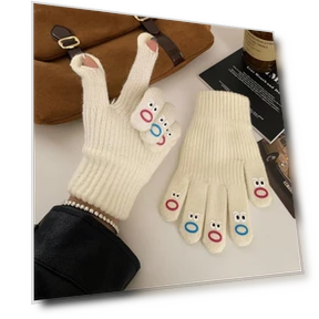 Woolen Touchscreen Fingerless Gloves — Gloves, Outdoor Boutique TOP