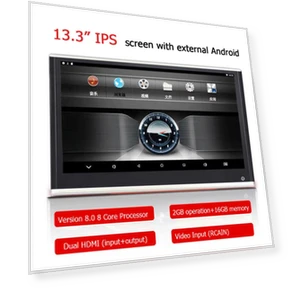 13.3-inch IPS Touchscreen Android 9.0 Car Headrest Player — Stereo Receivers, JOHO