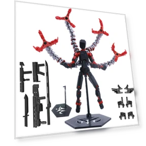 3D Printed Titan Robot Mobile Doll Set — Collectible Statues, Joliannss