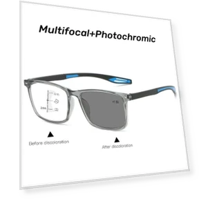 Fashion Progressive Multifocal Photochromic Glasses for Presbyopia — Reading Glasses, Wipon