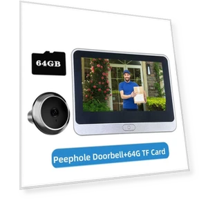 Hidden Electronic Cat Eye Smart Doorbell — Doorbells, Qichuanxin