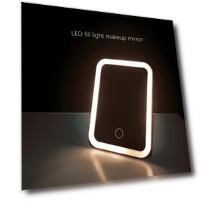 LED Touch Screen Makeup Mirror — Compact & Travel, Light makeup