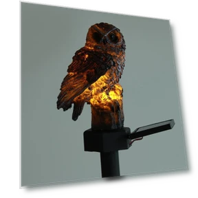 Owl-shaped Solar-Powered LED Lawn Light — Outdoor Security & Flood Lighting, AI Supermarket