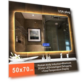 Rectangular Bluetooth Smart Makeup Mirror — Makeup, Vinde Home