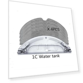 Robot Vacuum Cleaner Water Tank Cloth Mop Replacement — Parts & Accessories, KTY