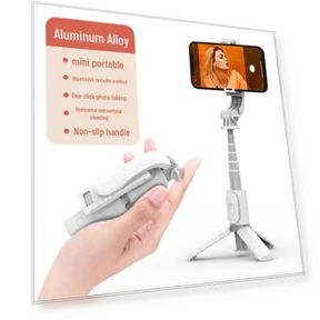 Bluetooth Selfie Stick with Portable Light and Desktop Tripod — Selfie Sticks, Smarter than future