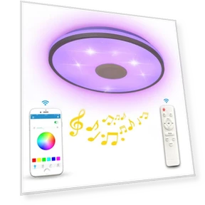 Smart Bluetooth Music Lamp — Overhead Lighting, Supermarket GO