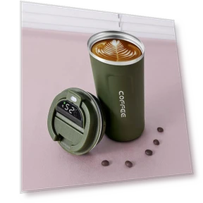 Smart Coffee Mug with LED Temperature Display — Travel Mugs & Tumblers, Kangaroo