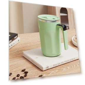 Smart Mixing Cup with LED Temperature Display — Beverage Warmers, Chic Interiors