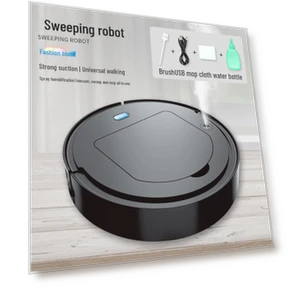 Smart Robot Vacuum 4-in-1 with USB Charging, 110V — Smart Cleaning Robots, Peach Bloom
