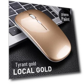 Transparent Silent Wireless Bluetooth Mouse with Rechargeable Feature for Laptops — Mouse Pads, Premium Choice