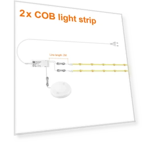 Under Cabinet Display COB LED Strip Light — Under-Cabinet Mounts, Supermarket GO
