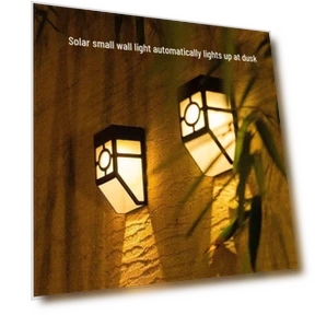 Waterproof Outdoor Solar Wall Light with Motion Sensor and Warm Light — Outdoor, Value Vault