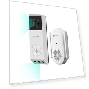 Wireless Video Doorbell with 2K Camera and Intercom — Outdoor Security Cameras, EZVIZ