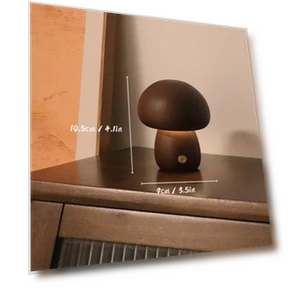 Wooden Mushroom Night Light — Nightstands, Fancy Homeware