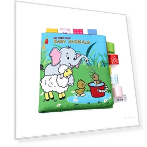 Animal Cartoon Fabric Sensory Book — Baby & Toddler, Kidsly