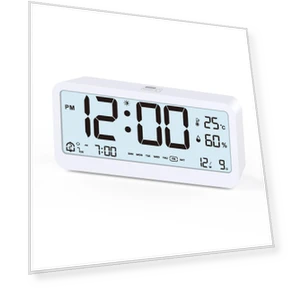 Large Screen Temperature and Humidity Smart Clock — Clocks, Qingling