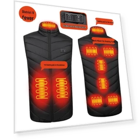 Men's Winter Smart Electric Heated Vest with 28 Heating Zones — Men's Vests, the BAY