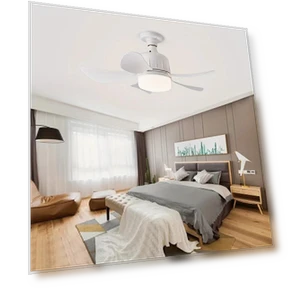 Modern Ceiling Fan with LED Light — Ceiling Fans, Seahorse Home