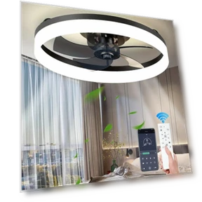 Modern LED Ceiling Fan with Light — Ceiling Fans, Luminaire Lighting Mall