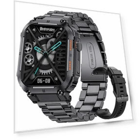 Smart Watch with Large Square Screen, Bluetooth Calling, Fitness Tracking — Smartwatches, LIGE