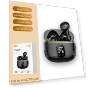 True Wireless Stereo Earbuds with Battery Display Charging Case — In-Ear Headphones, AI Supermarket