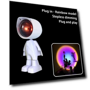 Astronaut Robot Lamp Projector Sunset Light — Creative Lighting Solutions, CAOWJiBrother