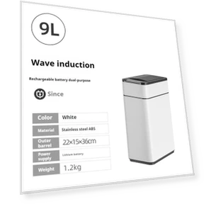 Automatic Sensor Trash Can — Kitchen Cans, Homedepot