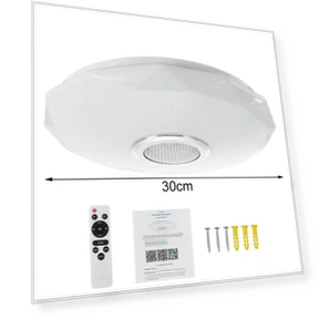 Colorful Bluetooth Speaker Ceiling Light — Ceiling Fan Lighting Solutions, Refreshing Home