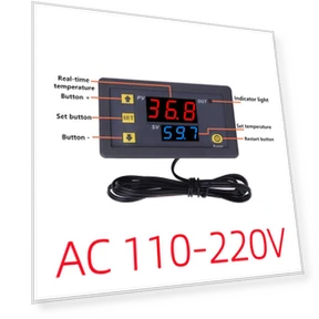 Digital Temperature Regulator with LED Display — Home Climate Control, Refreshing Home