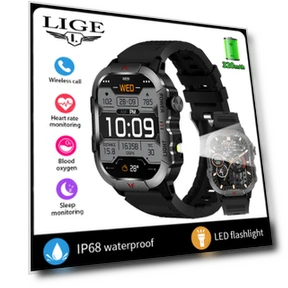 LED Flashlight Smart Watch — Wearable Accessories, LIGE