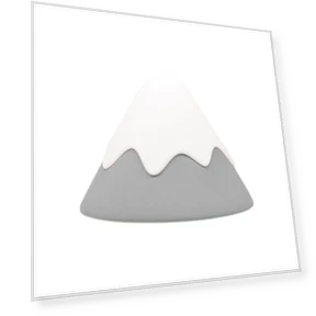 Mini Silicone Touch Snow Mountain Night Light — Night Lights, Binchi Lighting Appliances