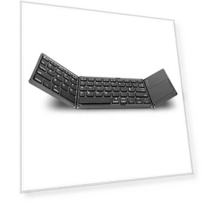 Portable Mini Foldable Bluetooth Keyboard with Touchpad — Keyboards, A powerful man