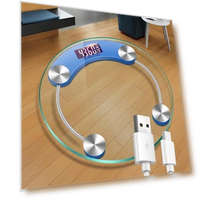 Round Smart Health Electronic Body Scale — Weight Management Tools, DC-Home-2