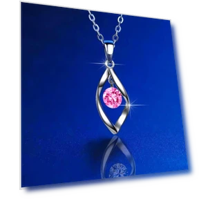 Smart Women's Pendant Necklace with Rotating Water Drop Design — Smart Jewelry, Allbestart