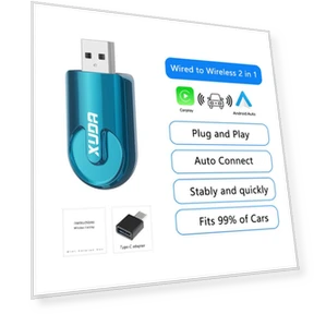 Wireless Carplay & Android Auto Box 2 in 1 — Stereo Receivers, Auto Accessories Home