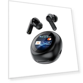 Wireless Headphones with Round Touch Screen — In-Ear Headphones, Shunxinruyi