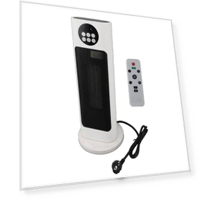 Ceramic Heater with Remote Control — Portable Heating Solutions, Stone Home