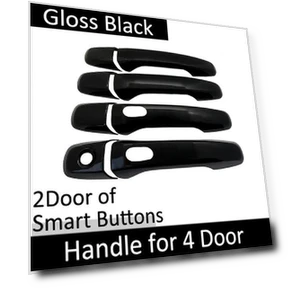 Classic Glossy Black Smart Door Handle Cover — Car Door Entry Guard