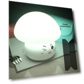 Colorful Silicone Mushroom Night Light — Night Lights, Cozy Cottage-Relax