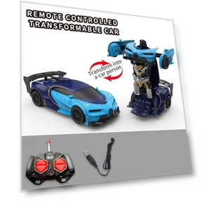 Deformation Car Mini 2 In 1 Car Toys Transform Car Robot Model Car Remote Control Toy — Interactive Figures & Robots, GYROBALL