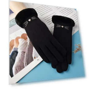 Furry Touchscreen Gloves — Gloves, Female s