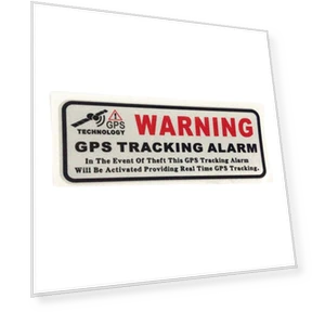 GPS Tracking Alarm Sticker — Accessories, Dream Garage