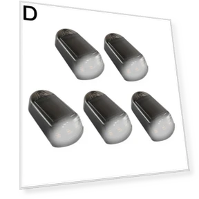 Intelligent Touch Solar Roof Mouse with 3 LEDs — Light Bars, JOHO