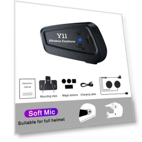 Motorcycle Helmet Bluetooth Headset — Wireless Headsets for Powersports, Cars Auto Home