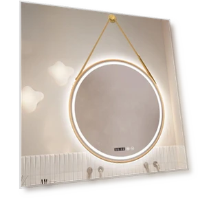 Round Makeup Mirror with LED Lighting — Makeup, Vinde Home