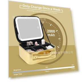 Smart Cosmetic Bag with LED Lighting — Cosmetic Cases, Light makeup