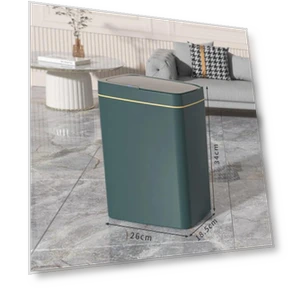 Smart Trash Can for Bathroom with Automatic Bagging — Kitchen Cans, Serene Homes