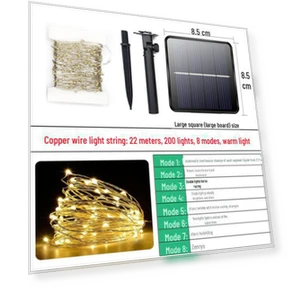 Solar-Powered LED Fairy Lights — Garden Illumination, Smarter than future